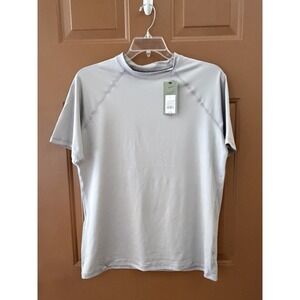 Goodfellow & Co Men's Short Sleeve Rash Guard Top UPF 50+ Gray Sz L NWT
